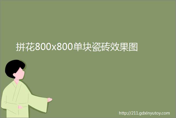 拼花800x800单块瓷砖效果图